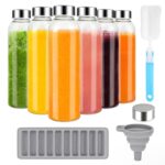 6pcs 500ml Glass Juice Bottles Set