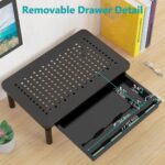 Multifunctional Laptop/Monitor Heightening Rack With Drawer - Image 4