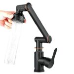 Universal Swivel Kitchen Faucet with Hot & Cold Water Mix - Image 3