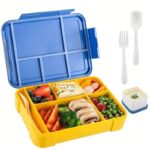 Kids Partitioned Lunch Box With Cutlery - Image 2