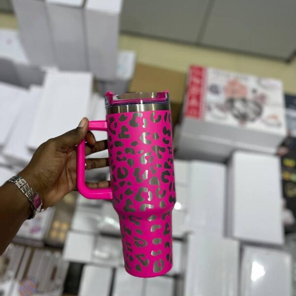 40oz Leopard Print Thermos Cup