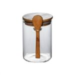 500ml Overnight Oat Jars With Bamboo Lid & Spoon - Image 4