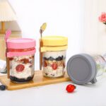 380ml Oatmeal Jars With Spoon