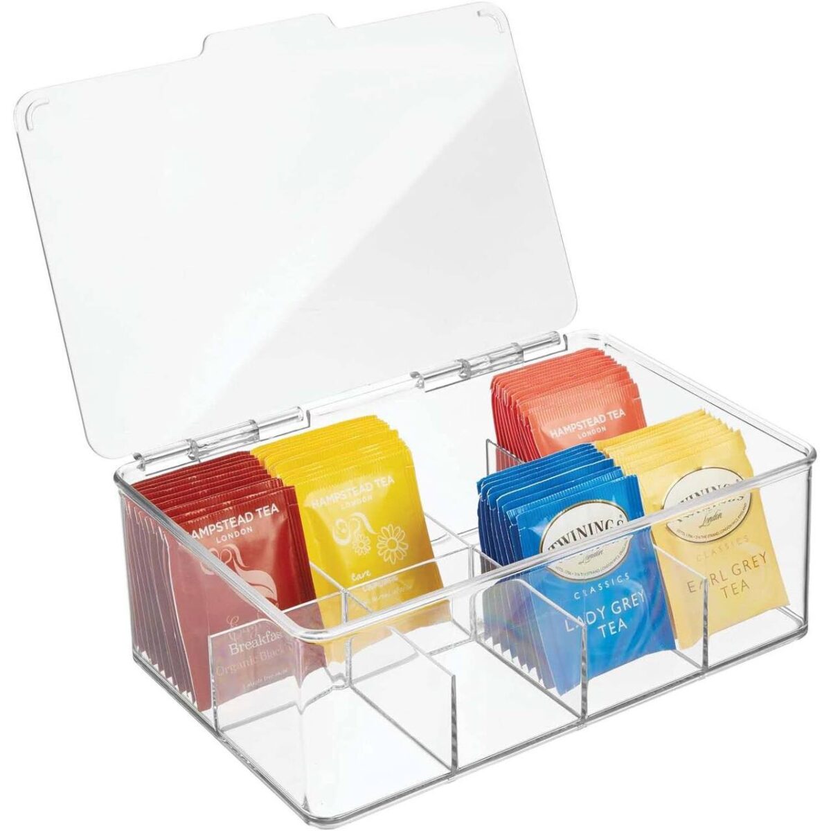 8 Grids Acrylic Tea Bags Storage Box - Image 2