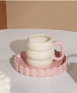 Ceramic Coffee Cup & Saucer Set