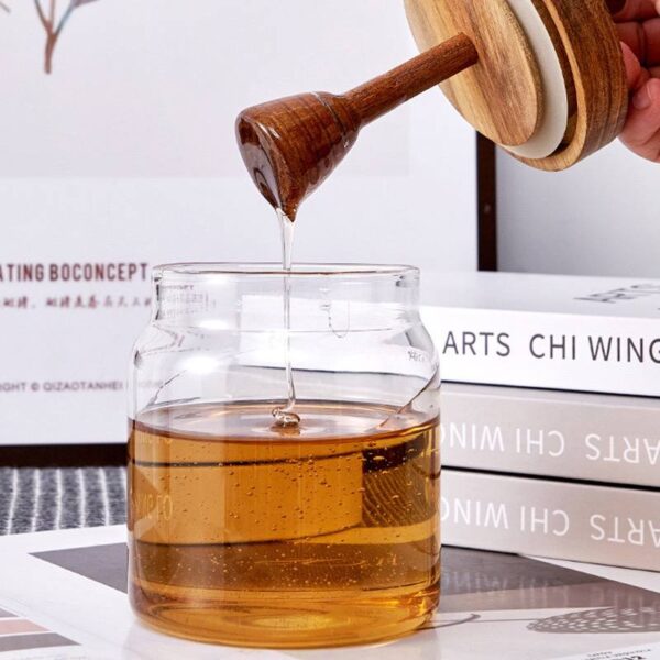 400ml Borosilicate Glass Honey Jar & Comb