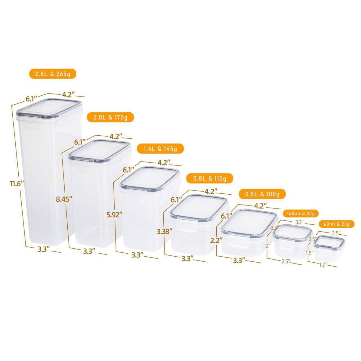 42pcs Airtight Storage Containers Set - Image 4