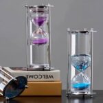 Quicksand Hour Glass Ornament- Purple