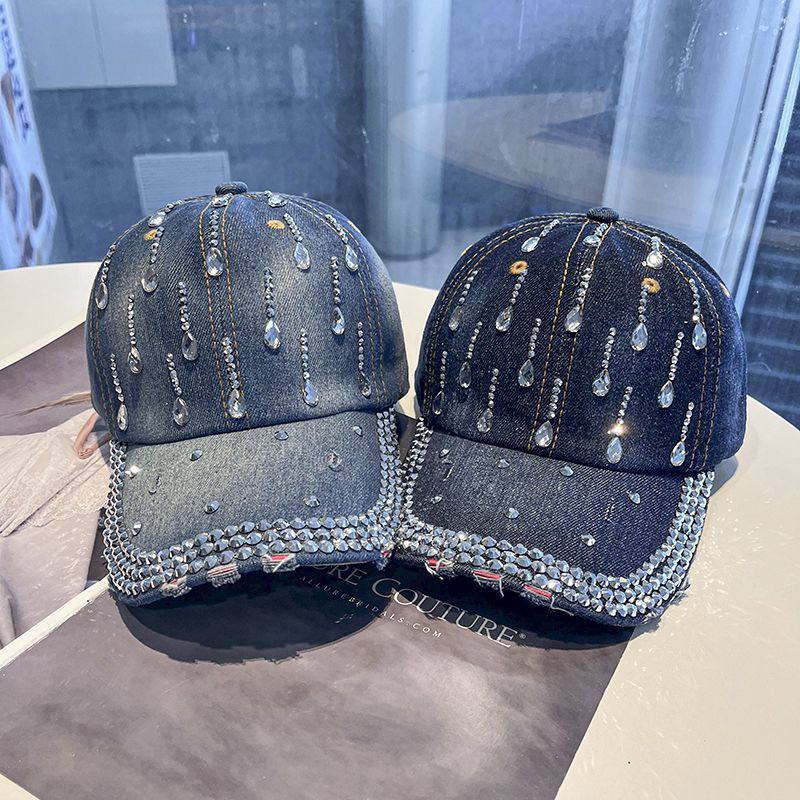 IMG_5352 British Teardrop Denim Face Cap - Image 1