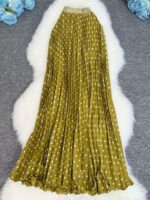 95cm Pleated Polka Dot Skirt