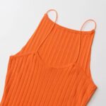 Sexy Bodycon Dress- Orange - Image 3