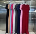 Long Bodycon Dress- Grey