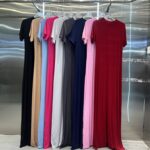 Long Bodycon Dress- Grey