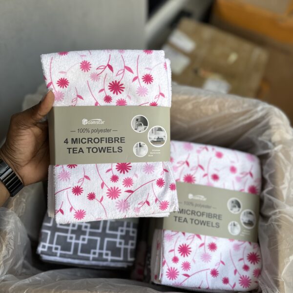 4pcs Microfibre Tea Towels Set