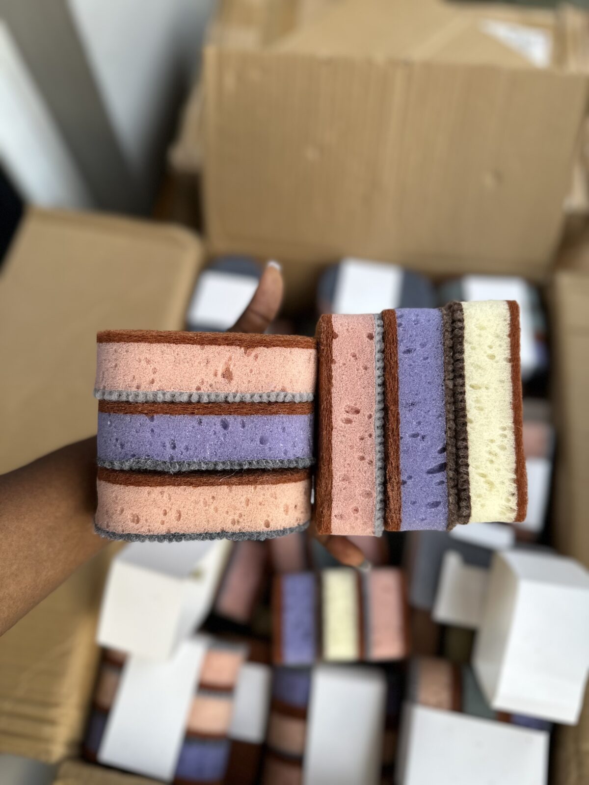 3pcs Doubles Sided Scouring Sponge Set - Image 3