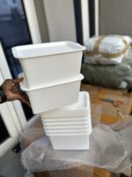 2pc Stackable Storage Bins with Lids - Image 2