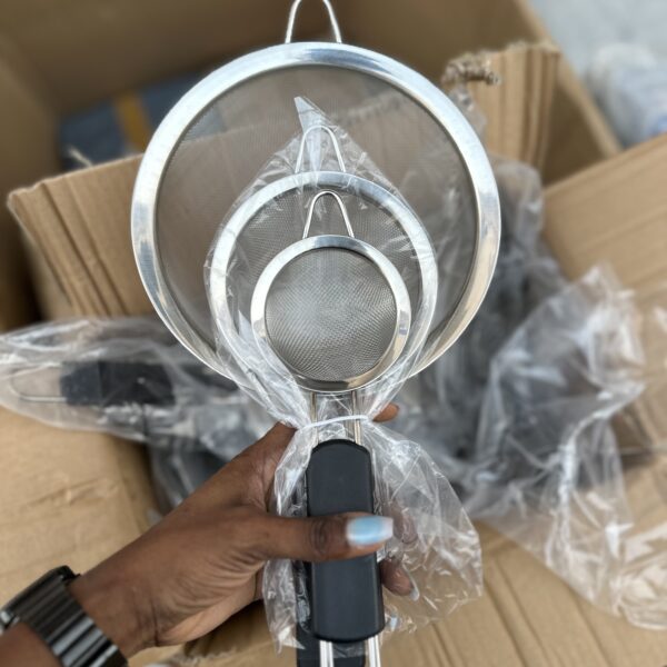 3pcs Stainless Steel Strainer Set