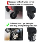 8pcs Noise Reduction Silicon Caster Covers For Suitcases - Image 3