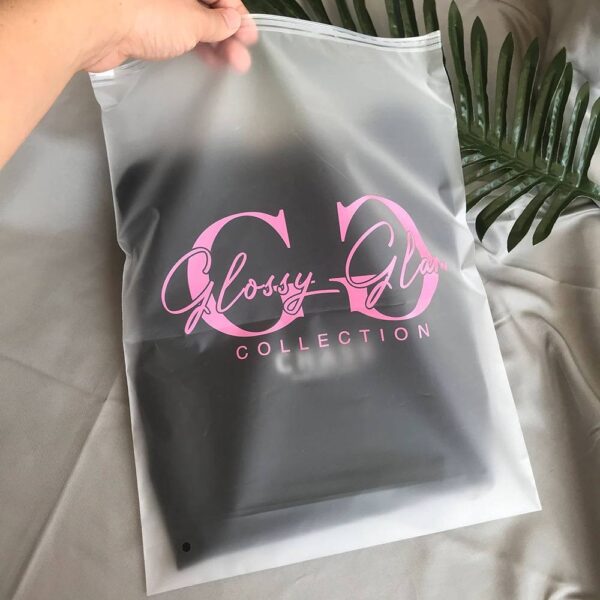 50pcs Transparent Zipper Packaging Bags
