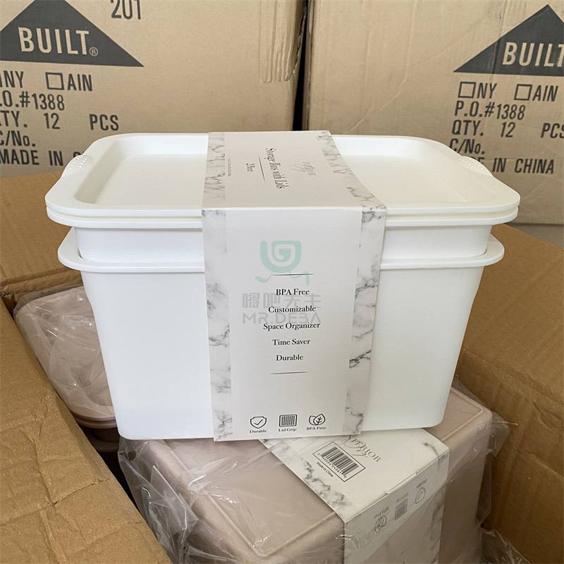 IMG_6255 2pc Stackable Storage Bins with Lids - Image 1