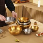 4pcs Korean Stainless Steel Mixing Bowls Set