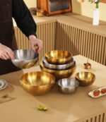 4pcs Korean Stainless Steel Mixing Bowls Set