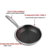 3pcs Stainless Steel Honeycomb Fry Pan Set - Image 4