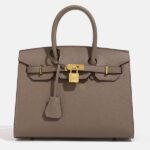 30cm Hermes Etoupe High End Versatile Bag