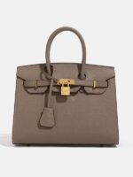 30cm Hermes Etoupe High End Versatile Bag