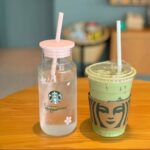 500ml Starbucks Cherry Blossom Glass Straw Cup - Image 2