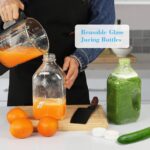 2L Scale Glass Milk/Juice Bottle with Handle & Spout - Image 2