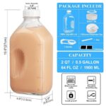 2L Scale Glass Milk/Juice Bottle with Handle & Spout - Image 3