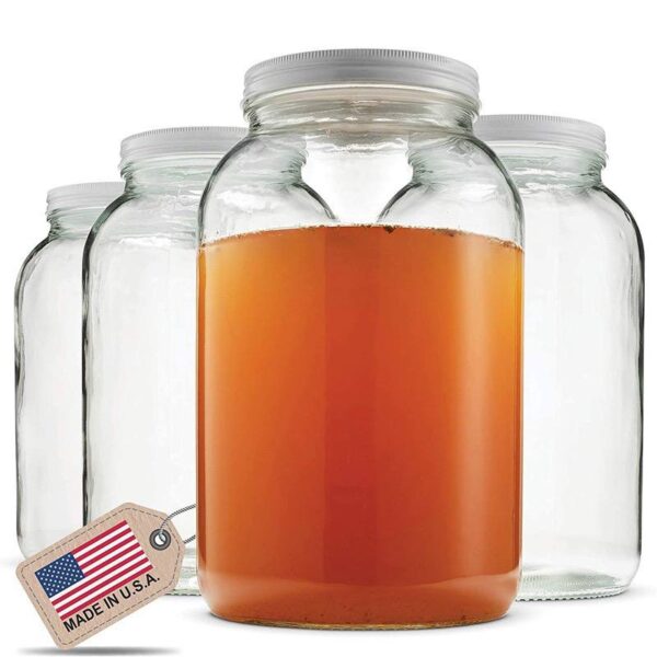 1 Gallon Wide Mouth Glass Jar