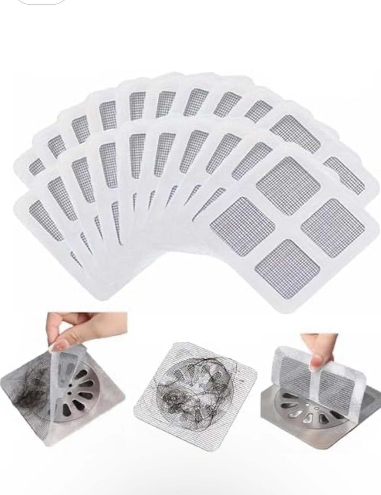 Screenshot Disposable Shower Drain Hair Catcher - Image 1