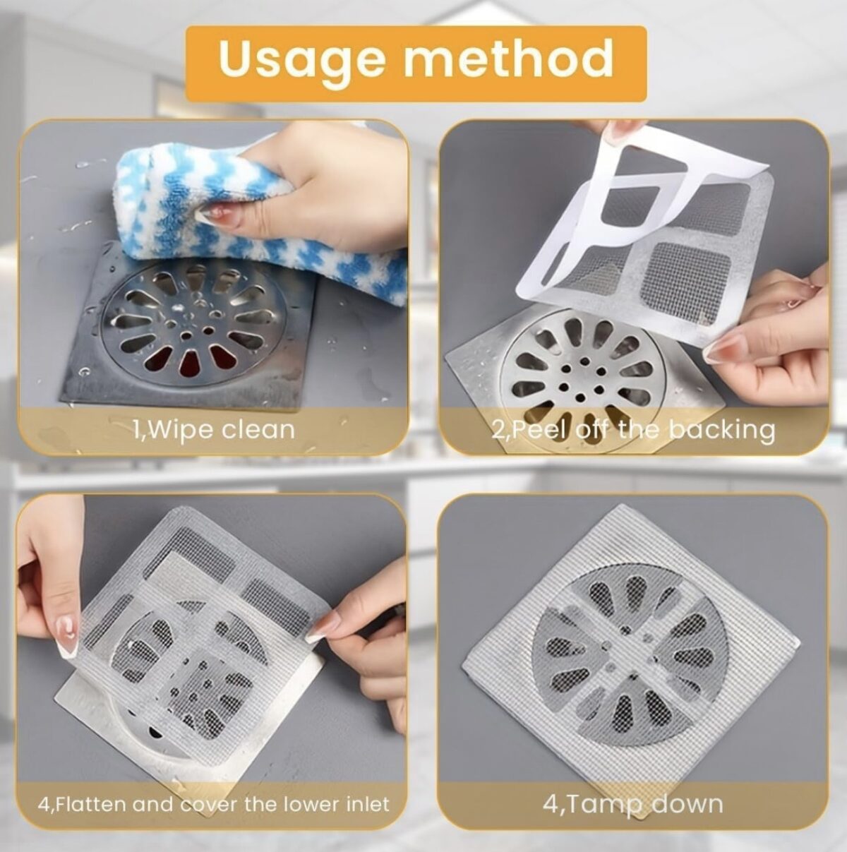 Disposable Shower Drain Hair Catcher - Image 3
