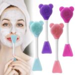 2-in-1 Soft Silicone Bear Face Cleansing Brush