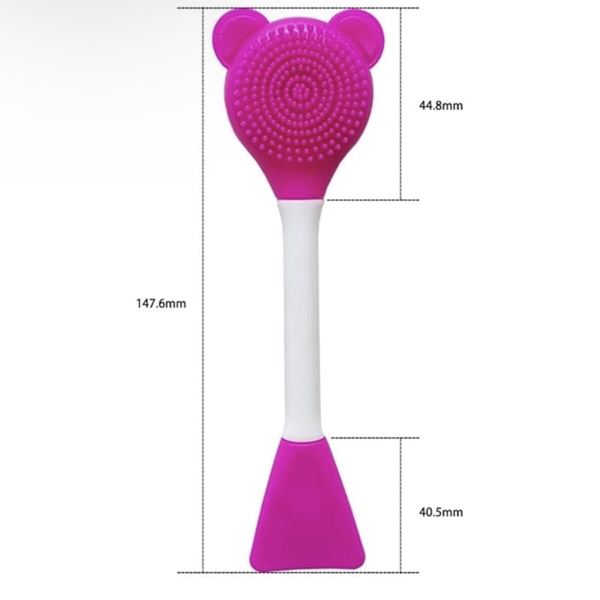 2-in-1 Soft Silicone Bear Face Cleansing Brush - Image 4