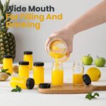 60ml Wide Mouth Glass Shot Bottles-6pcs