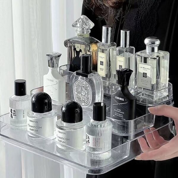 3 Tier Acrylic Transparent Perfume Display Organizer