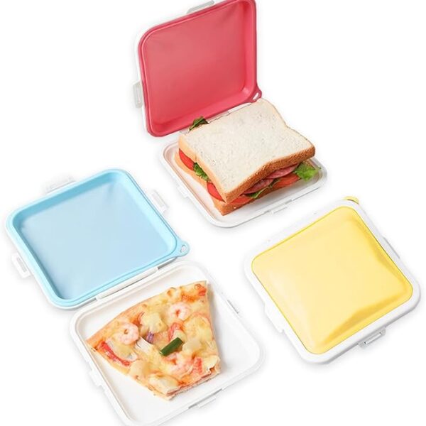 Silicone Sandwich Storage with Snap-Off