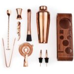 10-Piece Stainless Steel Cocktail Shaker- Black - Image 2