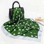 90*90cm Polka Dot Silk Scarf - Image 3