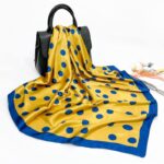 90*90cm Polka Dot Silk Scarf