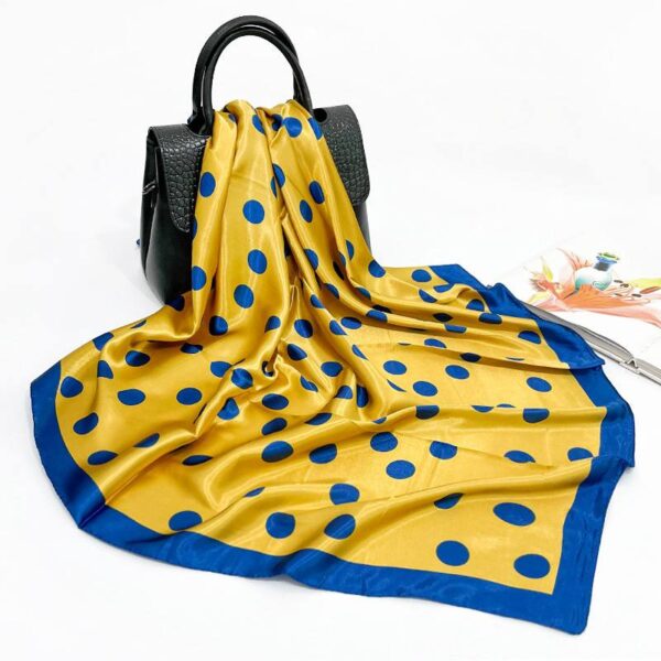 90*90cm Polka Dot Silk Scarf
