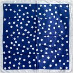90*90cm Polka Dot Silk Scarf - Image 5
