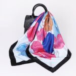 90*90cm Floral Silk Scarf - Image 2