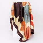 90*90cm Floral Silk Scarf - Image 5