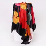 90*90cm Floral Silk Scarf - Image 6
