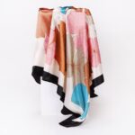 90*90cm Floral Silk Scarf - Image 7