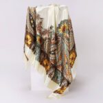90*90cm Vintage Silk Scarf - Image 2